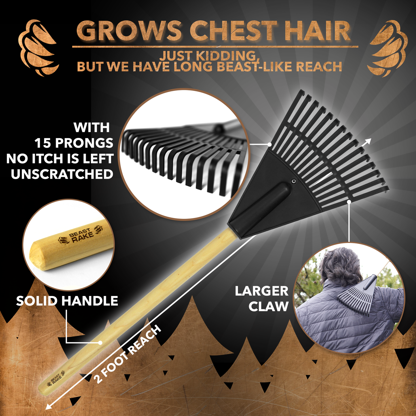The ORIGINAL Beast Rake Back Scratcher